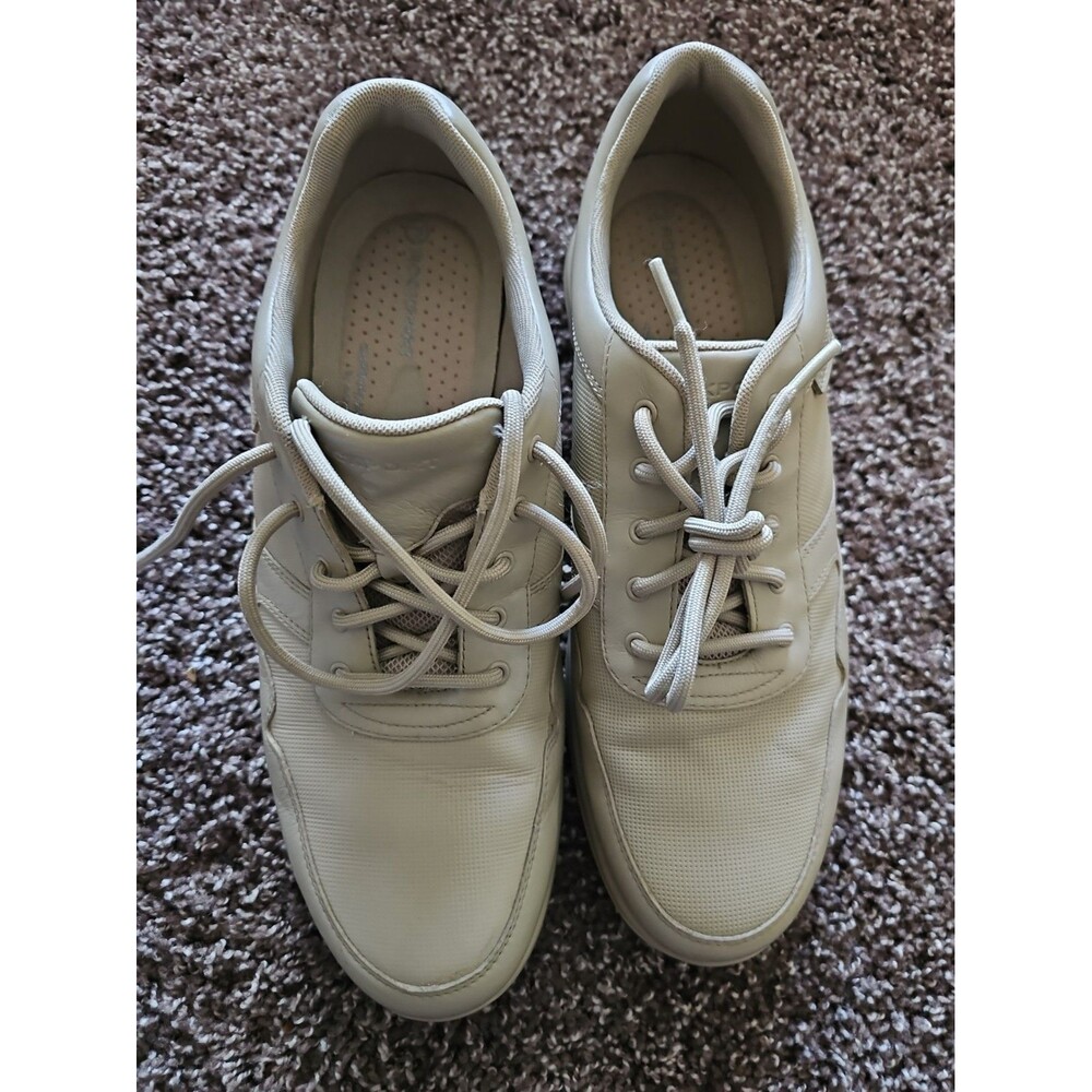 Rockport Prowalker  Walking Sneaker,Leather Upper,Sport White, 11.5 M